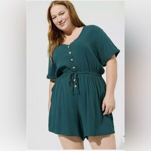Torrid green Romper